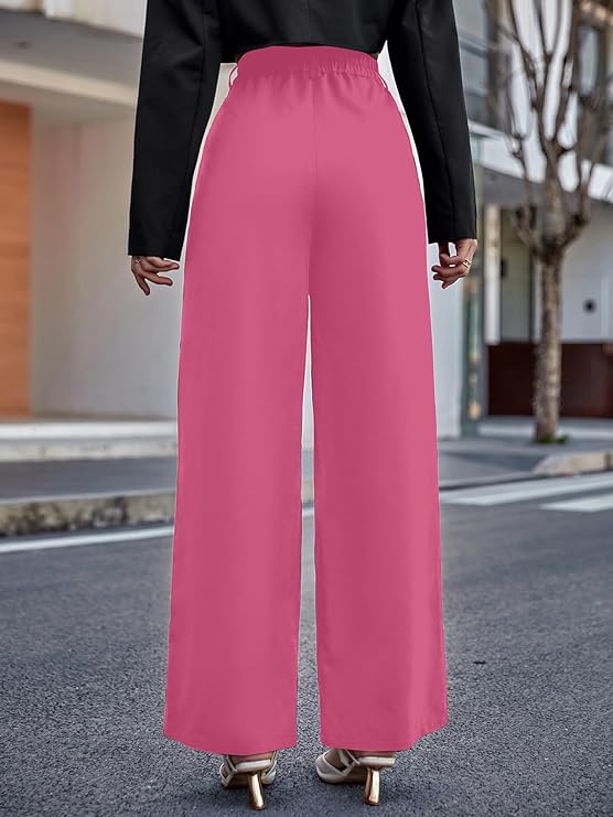 female High Waist Wide Leg Pants bottomwear