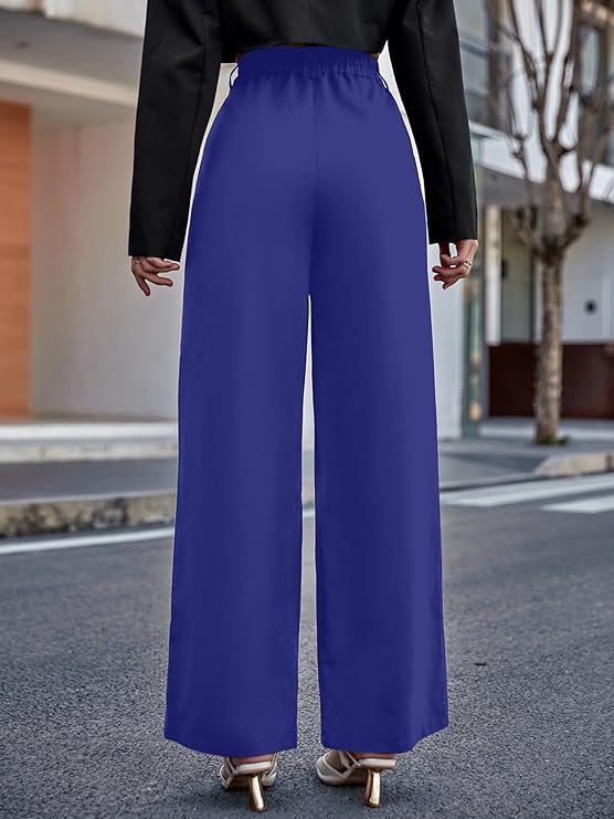 female High Waist Wide Leg Pants bottomwear
