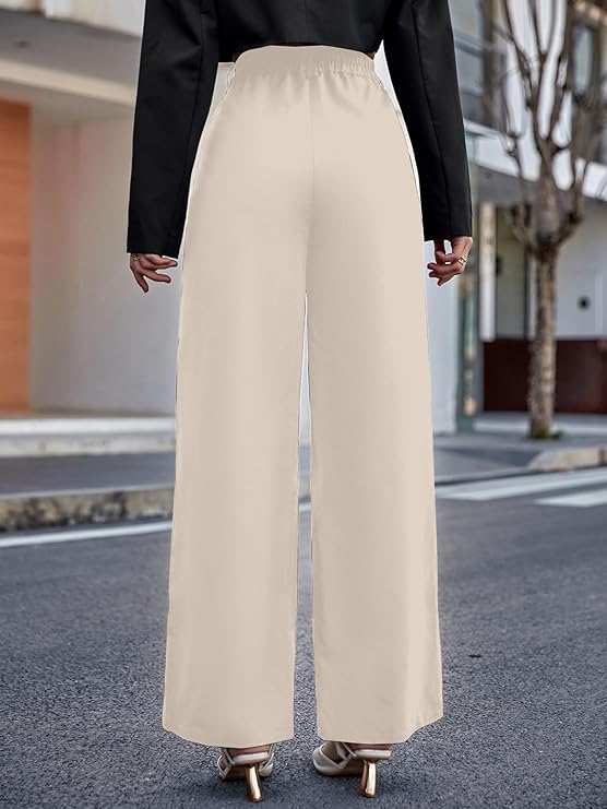 female High Waist Wide Leg Pants bottomwear